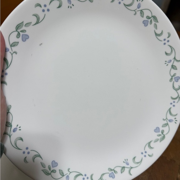 Corelle 10.25 White Dinner Plates Blue Country Cottage Floral Design set of 6 - Picture 11 of 16